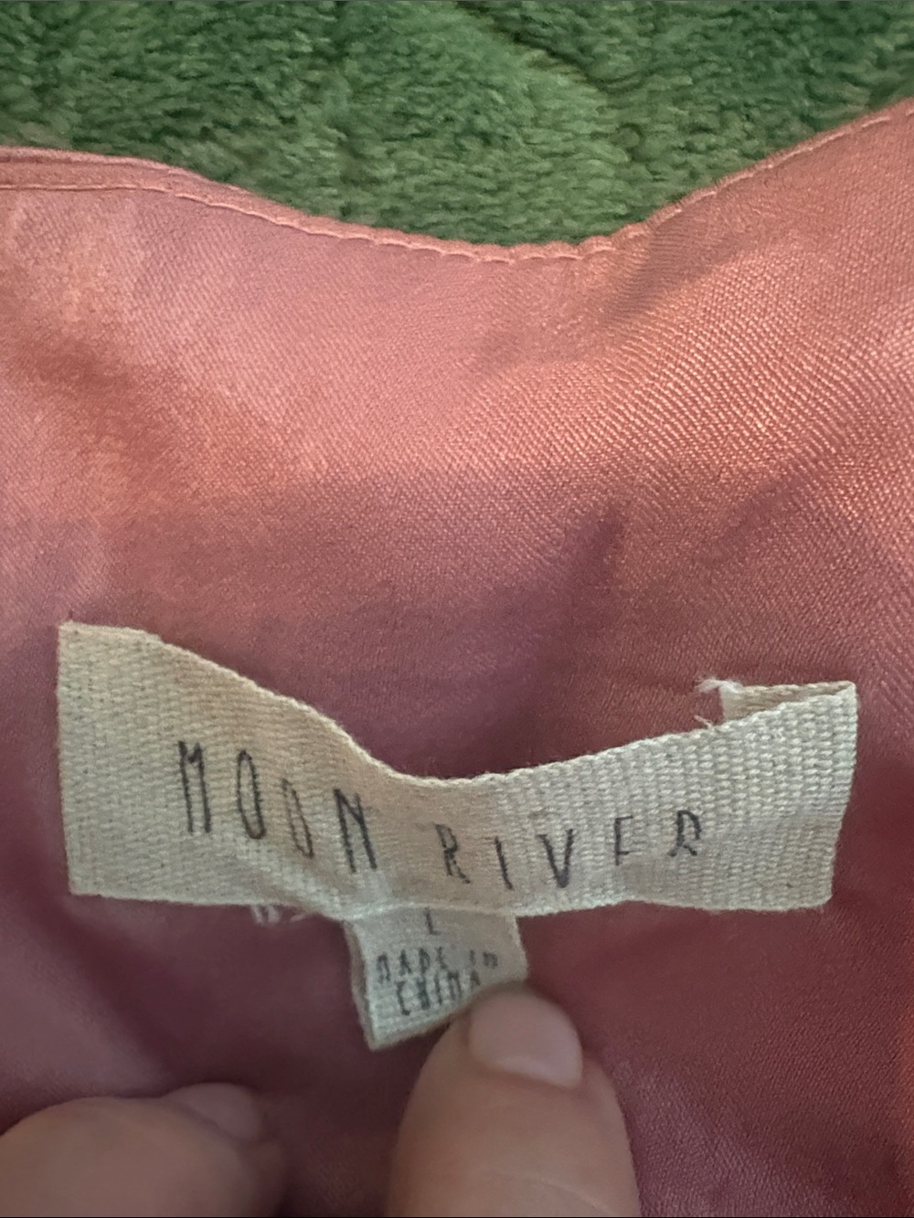 Moon River Satiny Wrap Style Mini Skort Accent Buttons Dusty Rose Pink Large - Picture 6 of 9